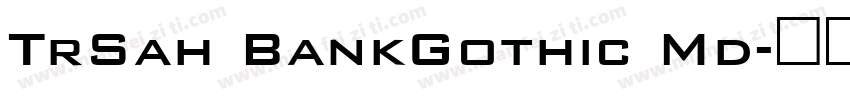 TrSah BankGothic Md字体转换